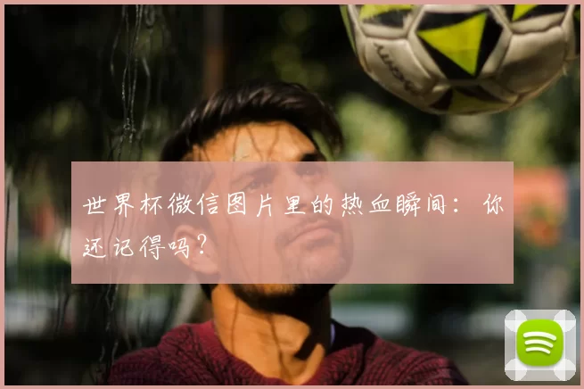 世界杯微信图片里的热血瞬间:你还记得吗?