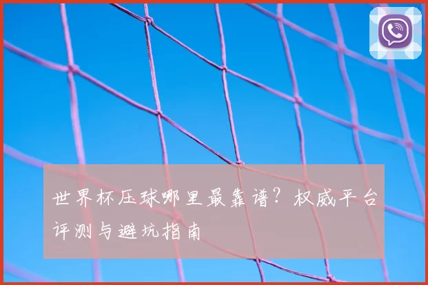 世界杯压球哪里最靠谱?权威平台评测与避坑指南